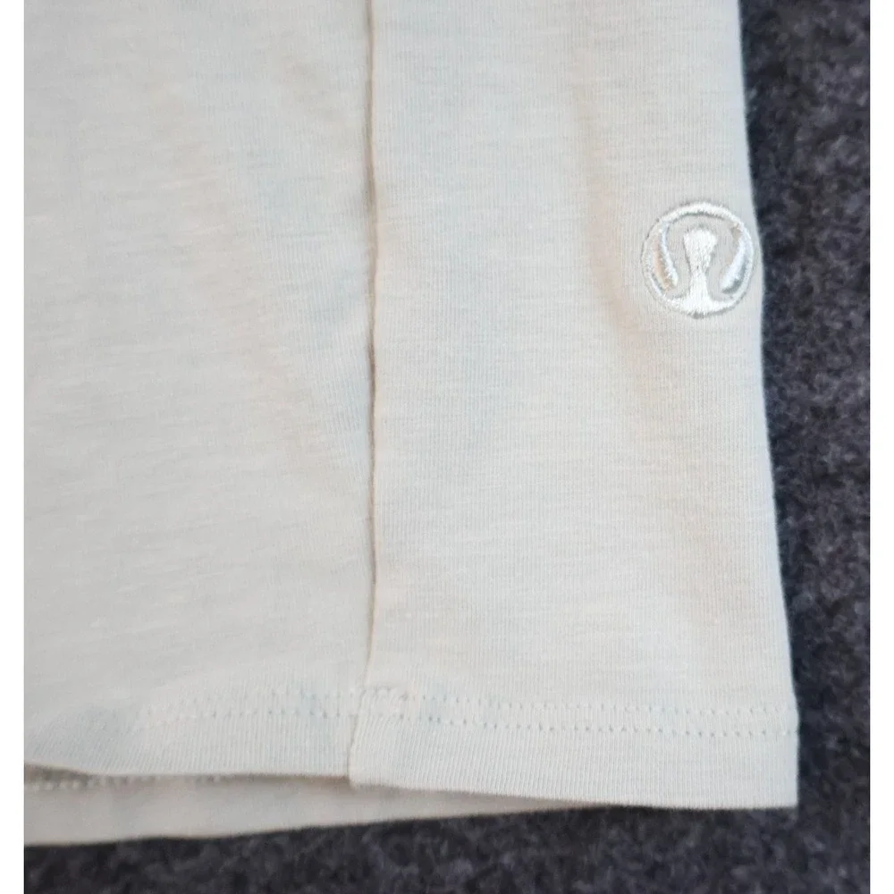 Lululemon Womens Medium Side Tie Knot T Shirt Light Green‎ Short Sleeve